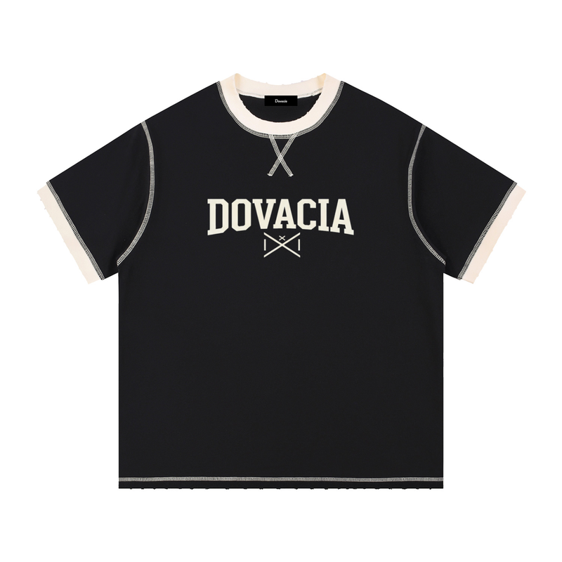 Contrast-Stitched Cotton T-Shirt