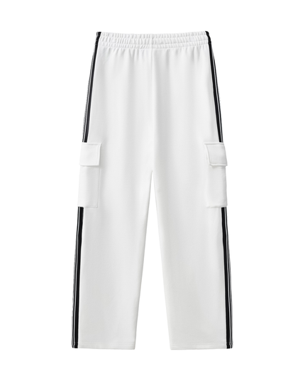 Side Stripe Straight-Leg Pants