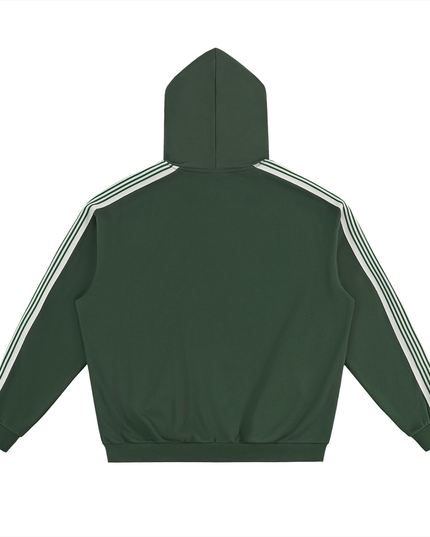 Side Stripe Drop-Shoulder Hoodie