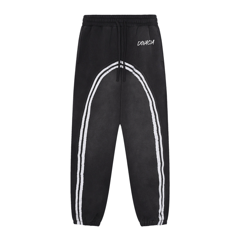 Sun Fade Contrast Tape Fleece Jogged Sweatpants