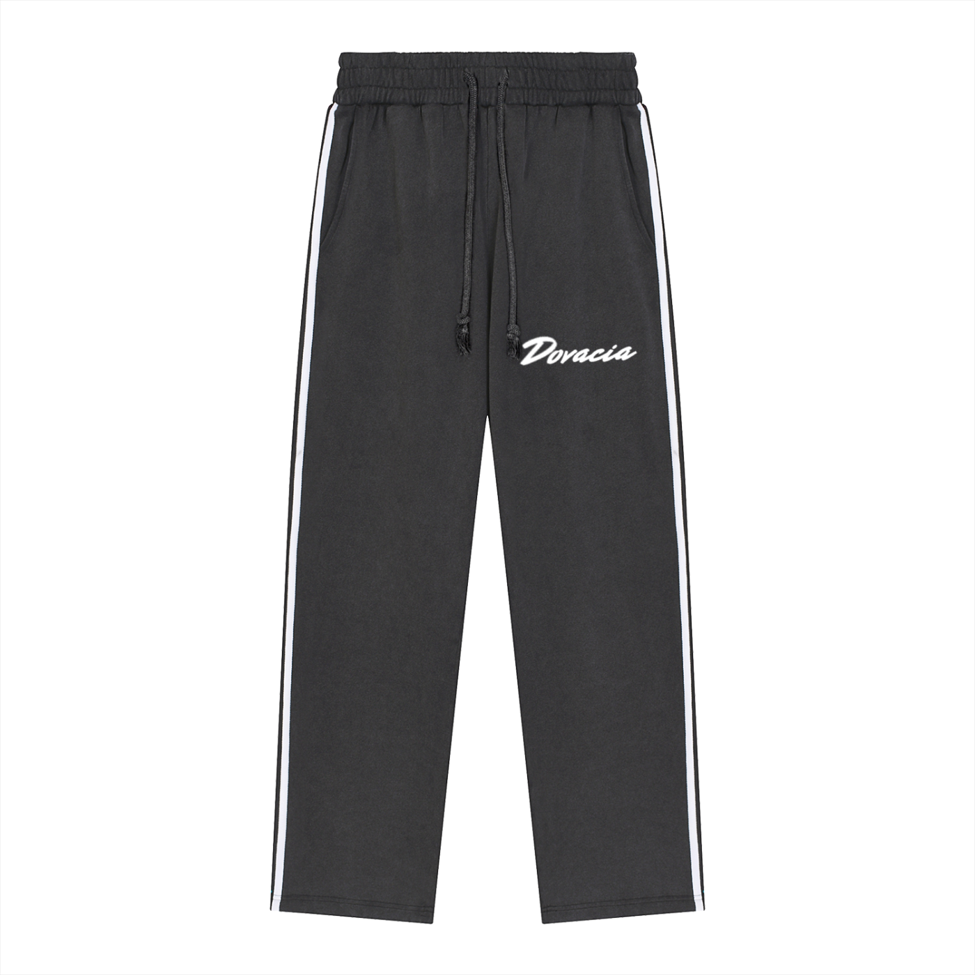 Snow Washed Contrast Tape Sweatpants