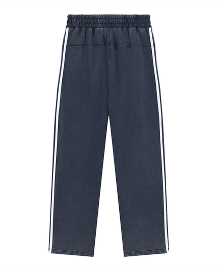 Snow Washed Contrast Tape Sweatpants