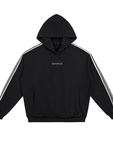 Side Stripe Drop-Shoulder Hoodie