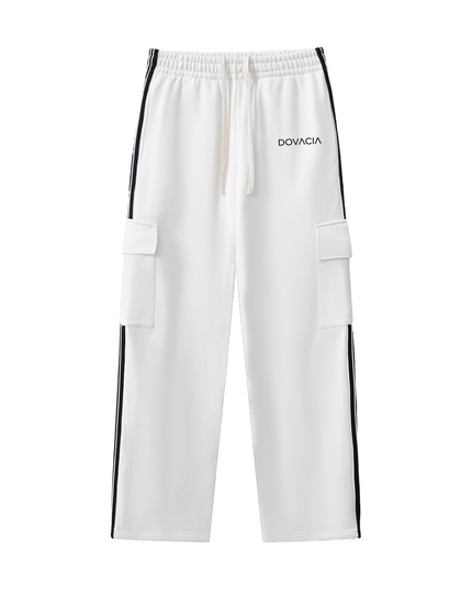 Side Stripe Straight-Leg Pants