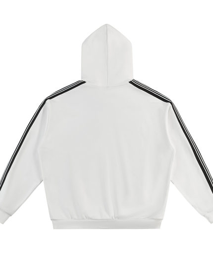 Side Stripe Drop-Shoulder Hoodie