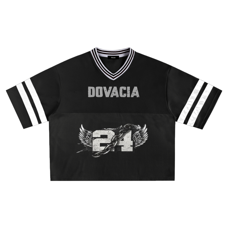 Taped Mesh Boxy T-Shirt