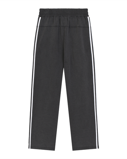 Snow Washed Contrast Tape Sweatpants