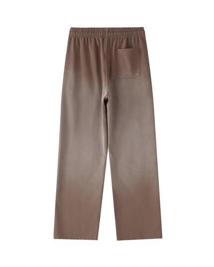 Vintage Washed Gradient Straight-Leg Sweatpants