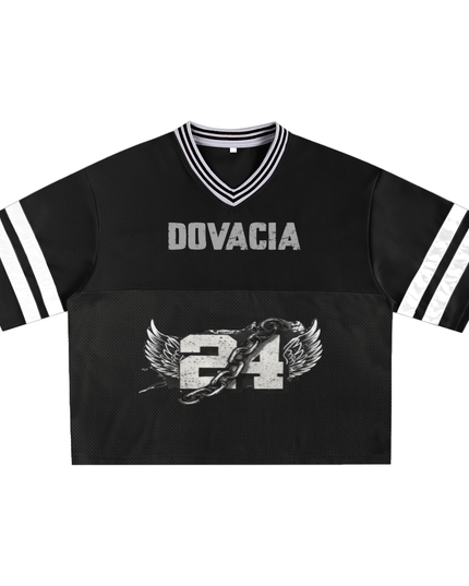 Taped Mesh Boxy T-Shirt