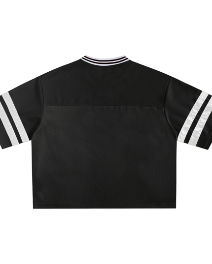 Taped Mesh Boxy T-Shirt