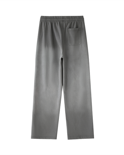 Vintage Washed Gradient Straight-Leg Sweatpants