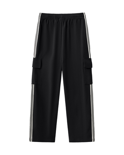 Side Stripe Straight-Leg Pants