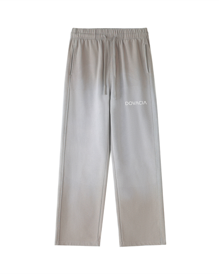 Vintage Washed Gradient Straight-Leg Sweatpants