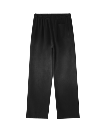 Vintage Washed Gradient Straight-Leg Sweatpants