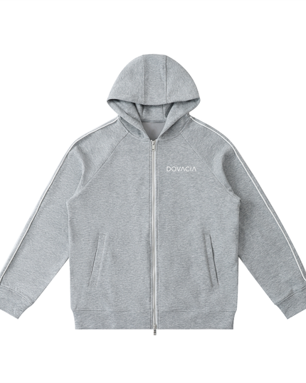 Heavyweight Raglan Sleeve Zip Hoodie