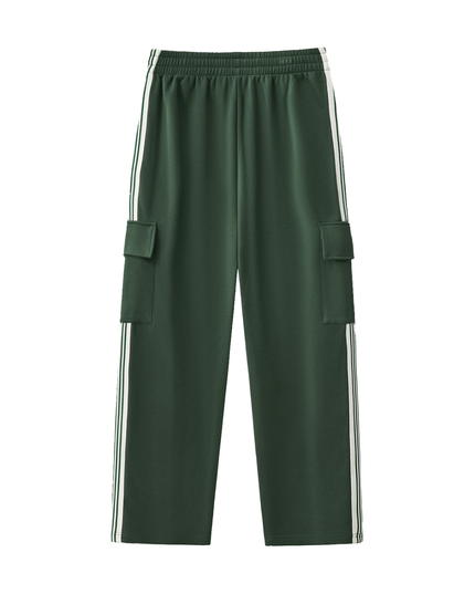 Side Stripe Straight-Leg Pants