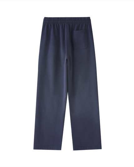 Vintage Washed Gradient Straight-Leg Sweatpants