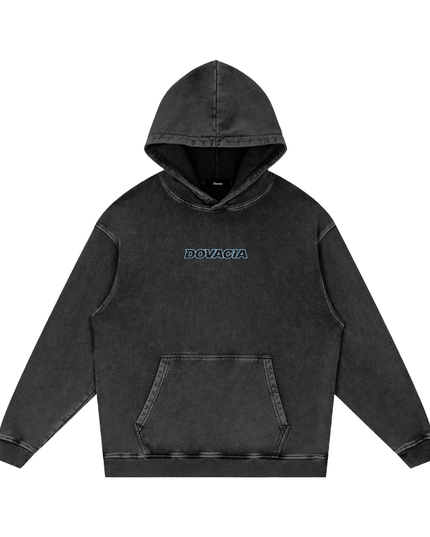 Snow Washed Loose Cotton Hoodie