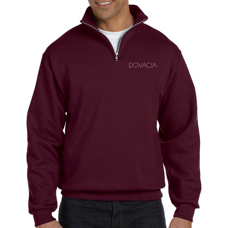 Dovacia Quarter-Zip Cadet Collar Sweatshirt