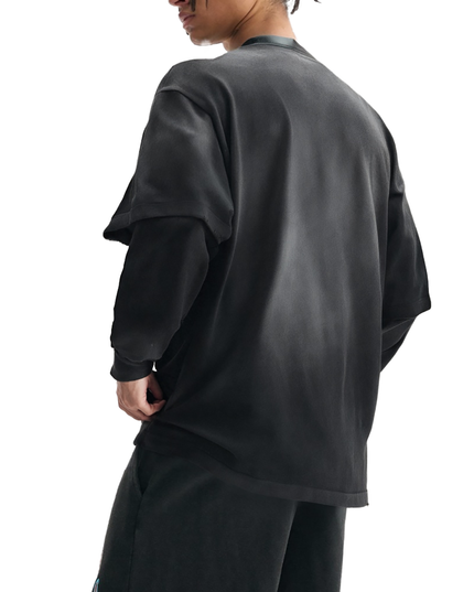 Sunfade Hand-Frayed Faux Two-Piece T-Shirt