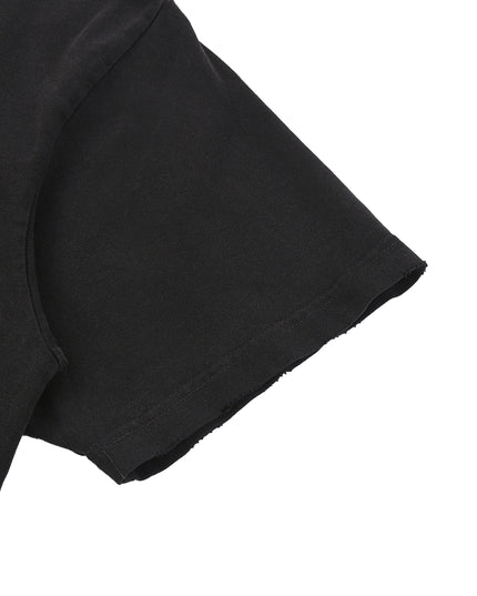 Snow Washed Raw-Hem T-Shirt