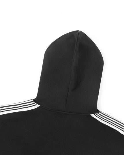 Side Stripe Drop-Shoulder Hoodie