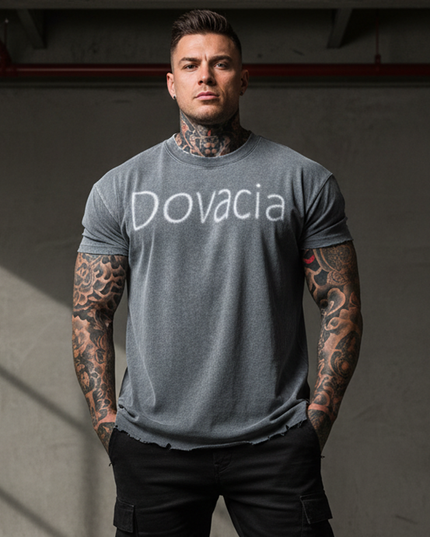 Snow Wash Raw-Hem Boxy T-shirt